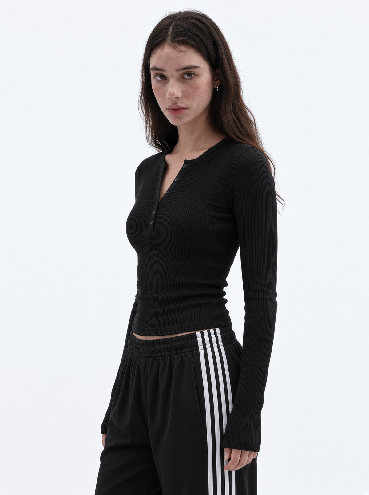 Black Henley Her