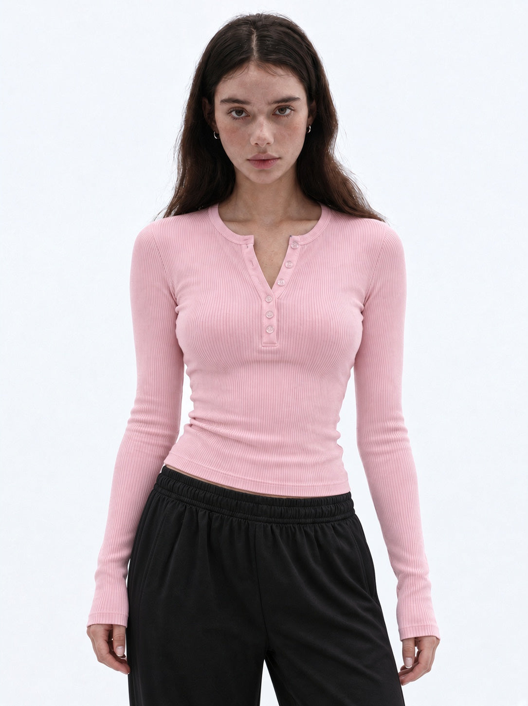 Insurgent Pink Henley - Her