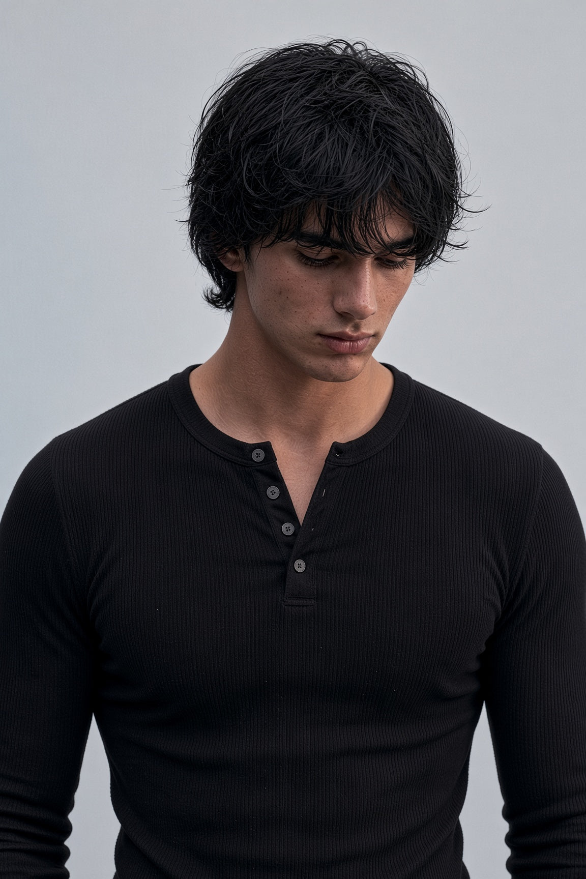 Insurgent Black Henley - Him
