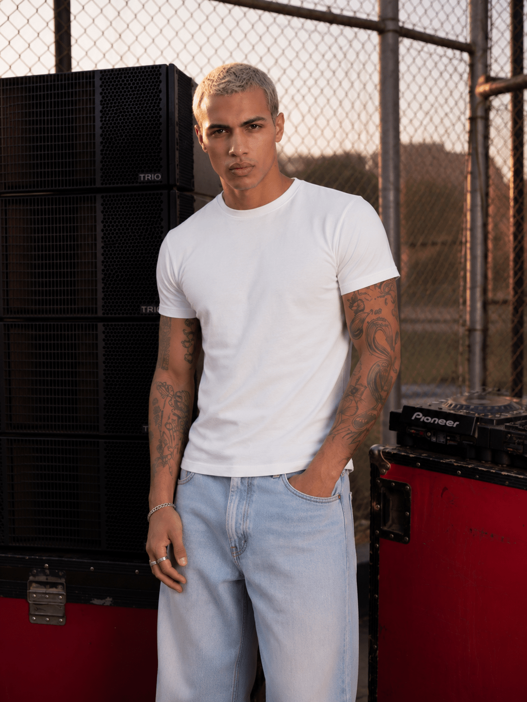 Cropped Muscle Tee (White)