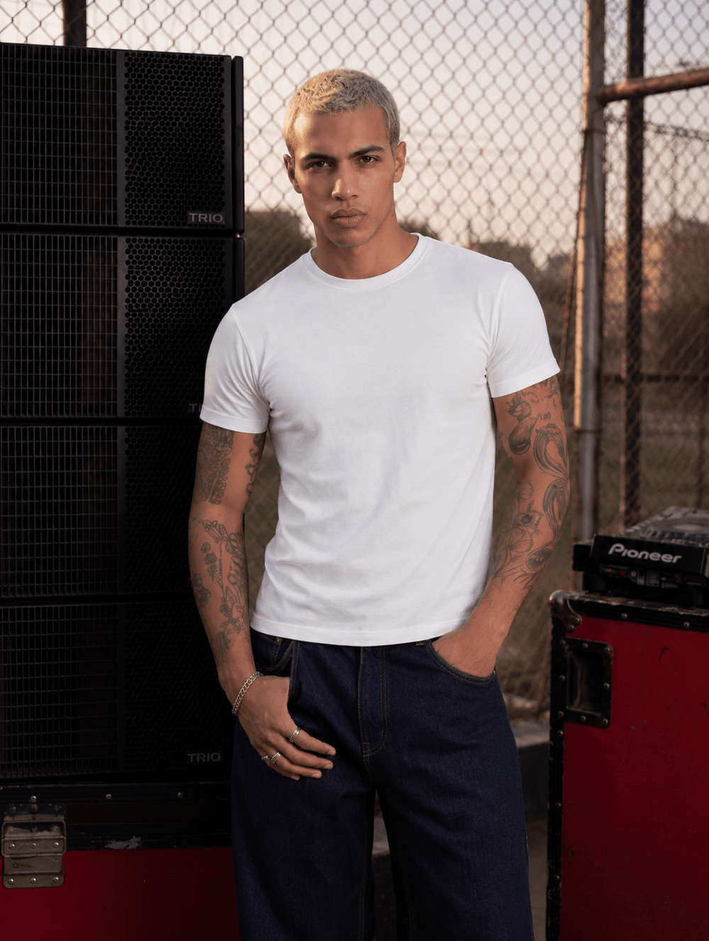 Cropped Muscle Tee (White)