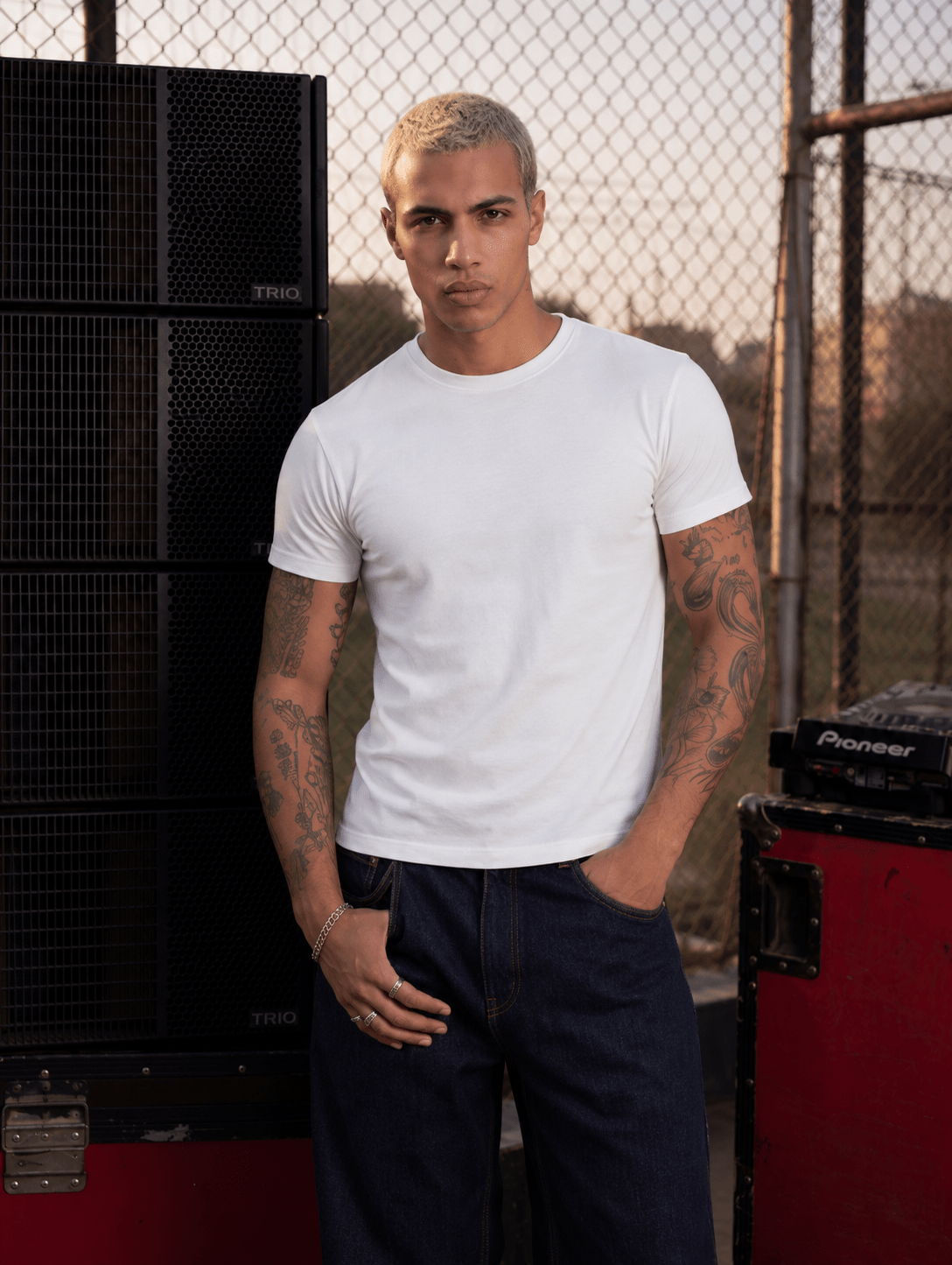 Cropped Muscle Tee (White)