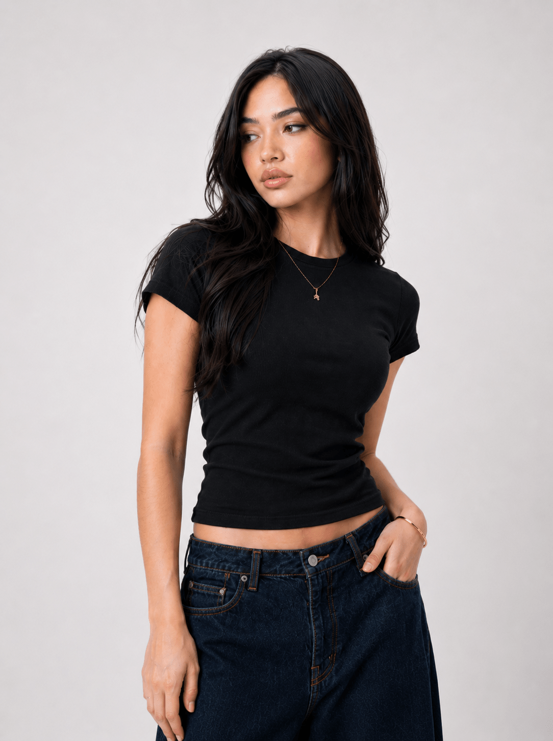 Origin Baby Tee (Black)